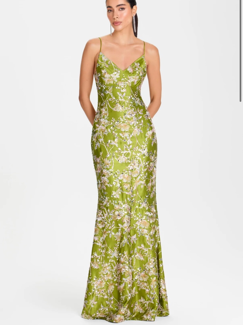 Nadine Merabi Gia Green Dress